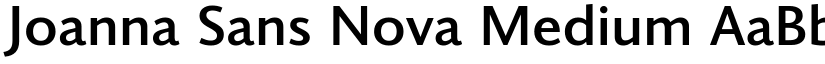Joanna Sans Nova Medium font