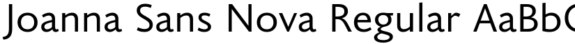 Joanna Sans Nova Regular font