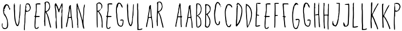 Superman Regular font