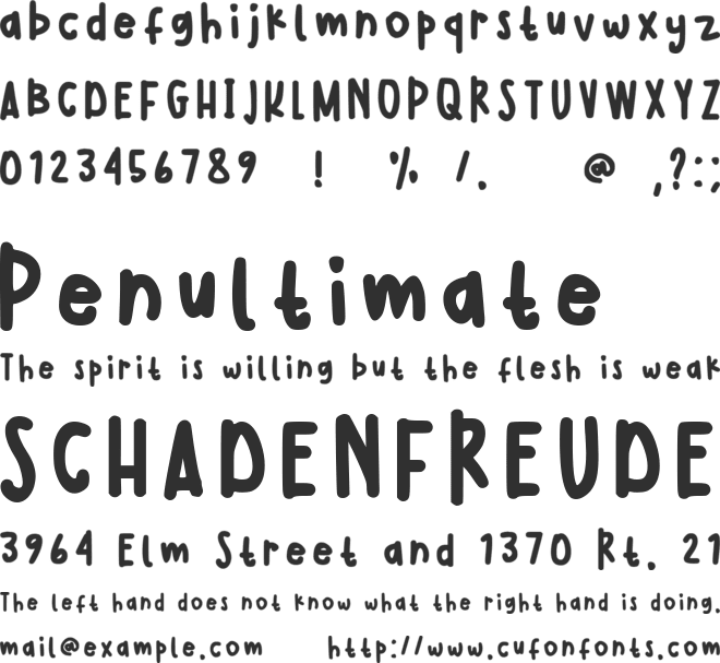 Ginny font preview