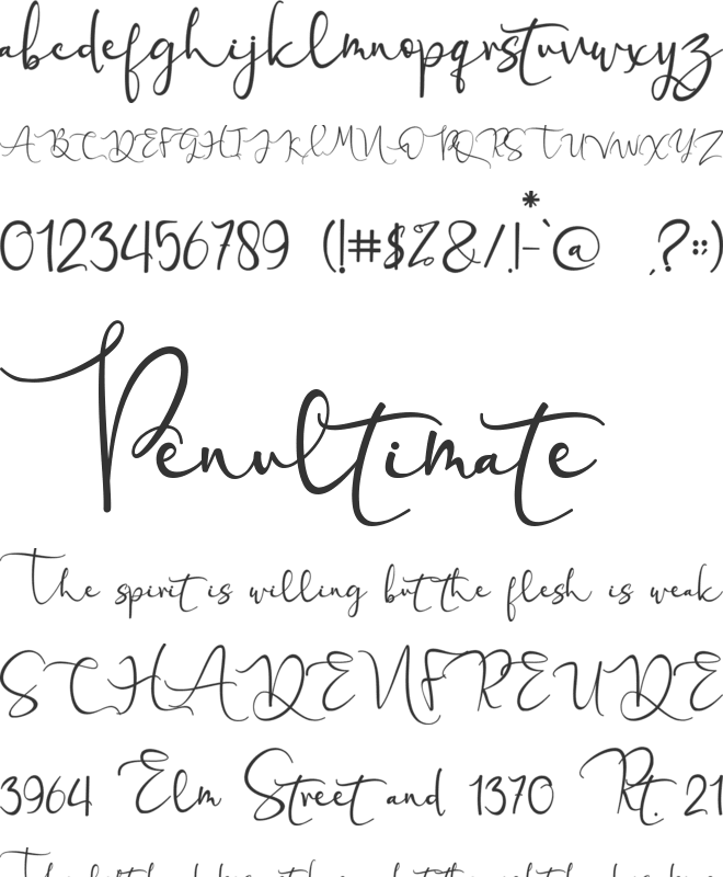 Love Miracle font preview