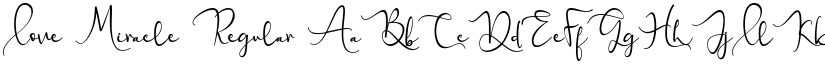 Love Miracle Regular font