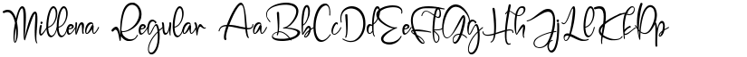 Millena Regular font