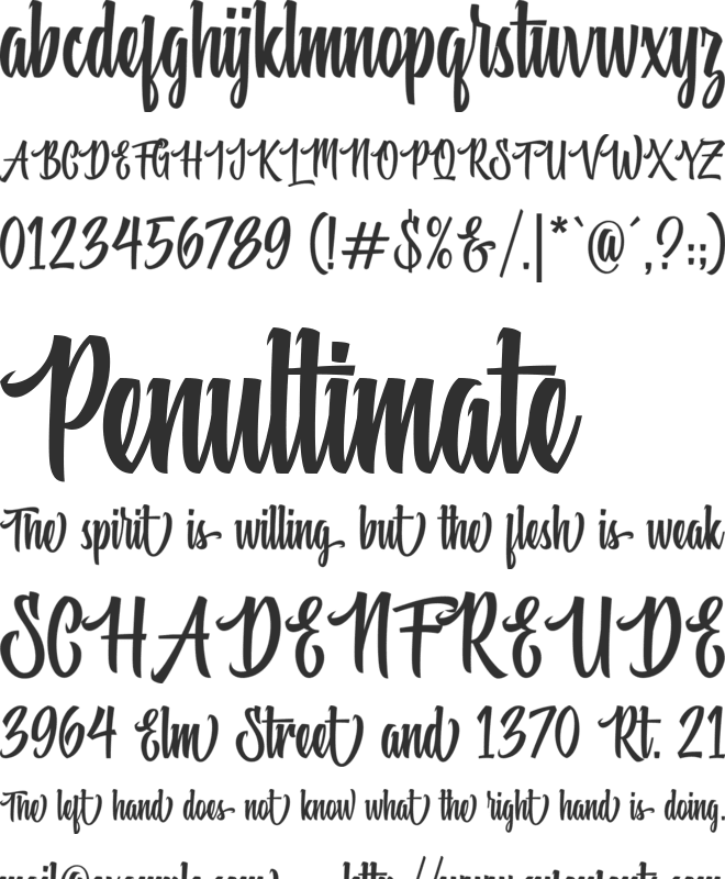 Beastic font preview