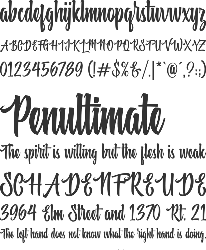 Beastic font preview