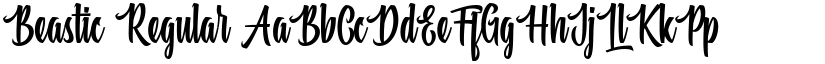 Beastic Regular font