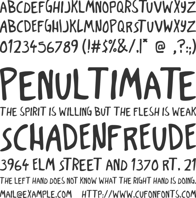 Dark Poestry font preview