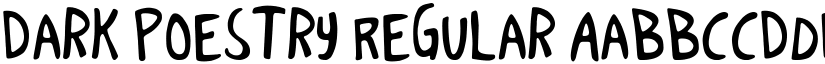 Dark Poestry Regular font