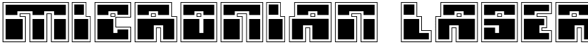 Micronian Laser Academy font