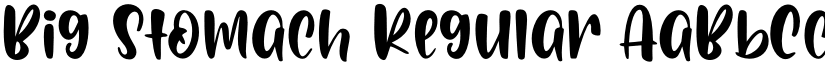 Big Stomach Regular font