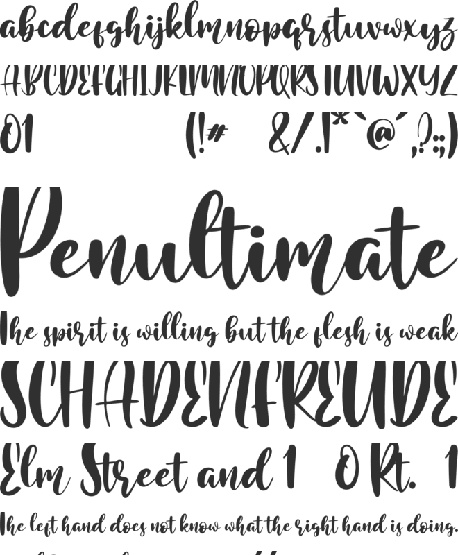 RomanticChicago font preview