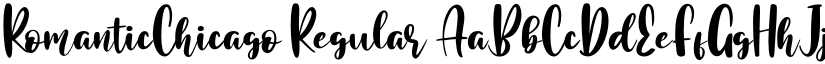 RomanticChicago Regular font