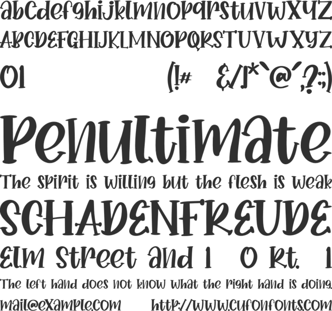 Donkey Casting font preview