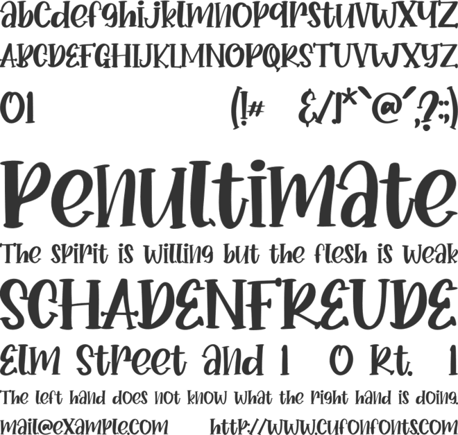 Donkey Casting font preview