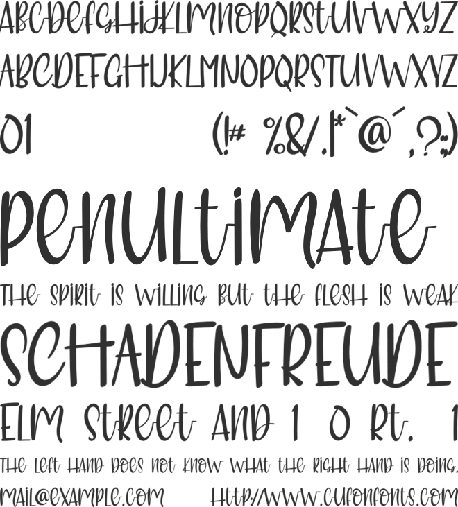 MeRitORiousLy font preview