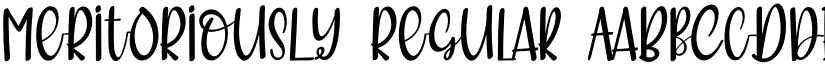 MeRitORiousLy Regular font