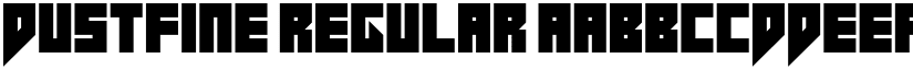Dustfine Regular font