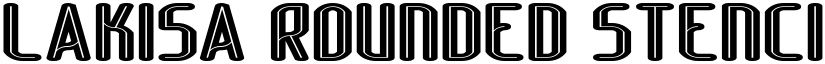 Lakisa Rounded Stencil font