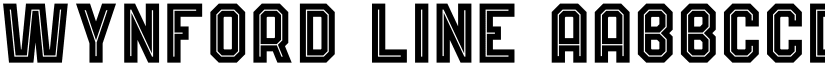 Wynford Line font
