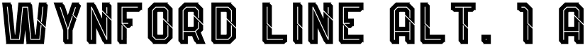 Wynford Line Alt. 1 font