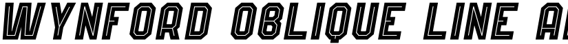 Wynford Oblique Line font