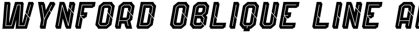 Wynford Oblique Line Alt. 1 font