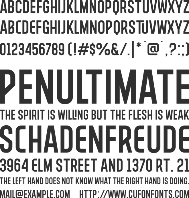 BROOKLINE font preview