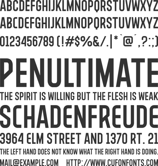 BROOKLINE font preview