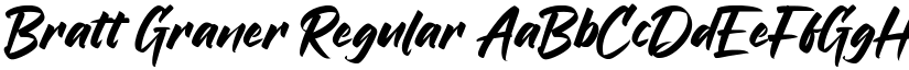 Bratt Graner Regular font