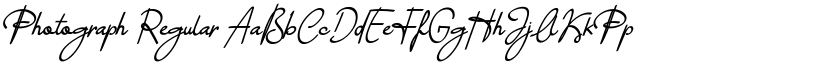 Photograph Regular font