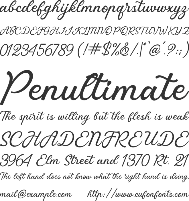 highline font preview