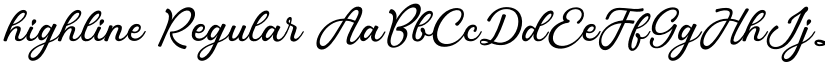 highline Regular font