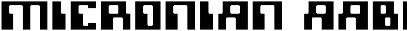 Micronian font