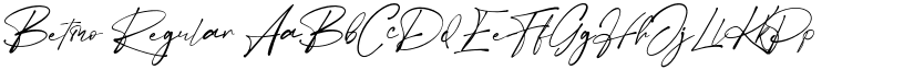 Betmo Regular font