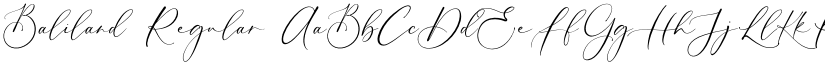 Baliland Regular font