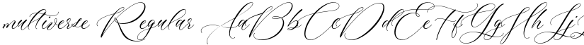 multiverse Regular font