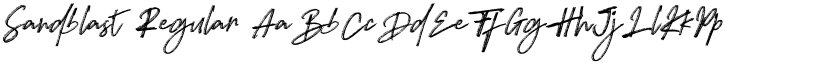 Sandblast Regular font