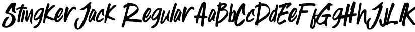 Stingker Jack Regular font