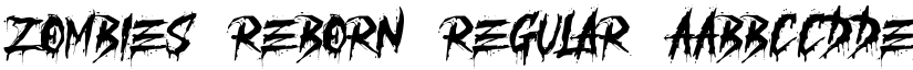 ZOMBIES REBORN Regular font