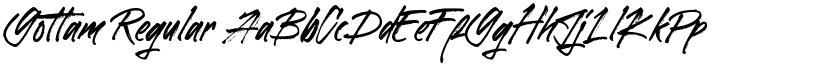 Gottam Regular font