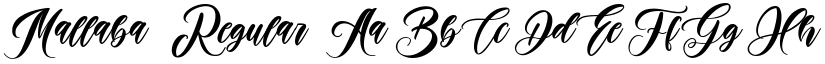 Mallaba Regular font