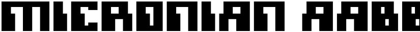 Micronian font