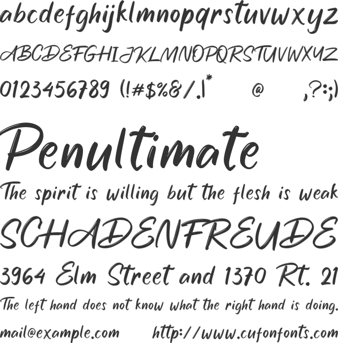 Sweet Garnish font preview