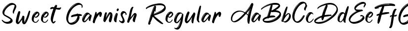 Sweet Garnish Regular font