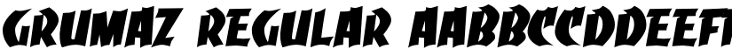 Grumaz Regular font