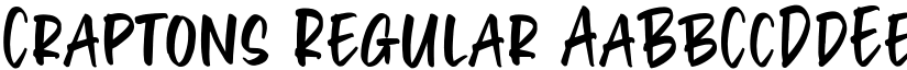 Craptons Regular font