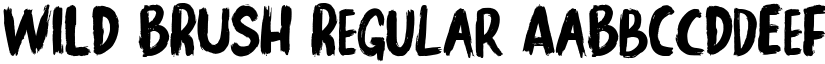 WILD BRUSH Regular font