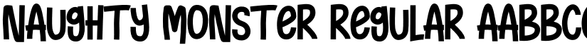 Naughty Monster Regular font