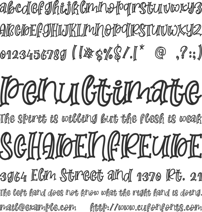 Moms Crafter font preview