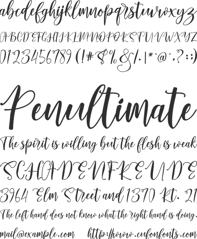 Lovely Buttering Script font preview